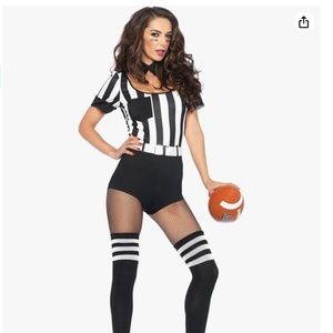 Leg Avenue Women's No Rules Referee Costume - Bodysuit